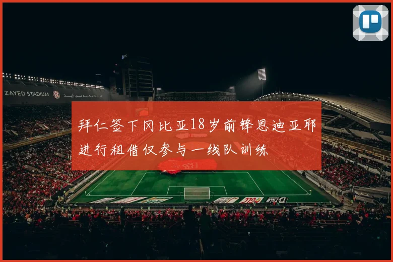 拜仁签下冈比亚18岁前锋恩迪亚耶进行租借仅参与一线队训练